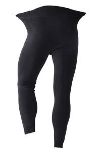Winter Plush thickened bamboo charcoal cotton high waist knee and knee protection men's warm pants 200kg without pressure  SKSP022 back view